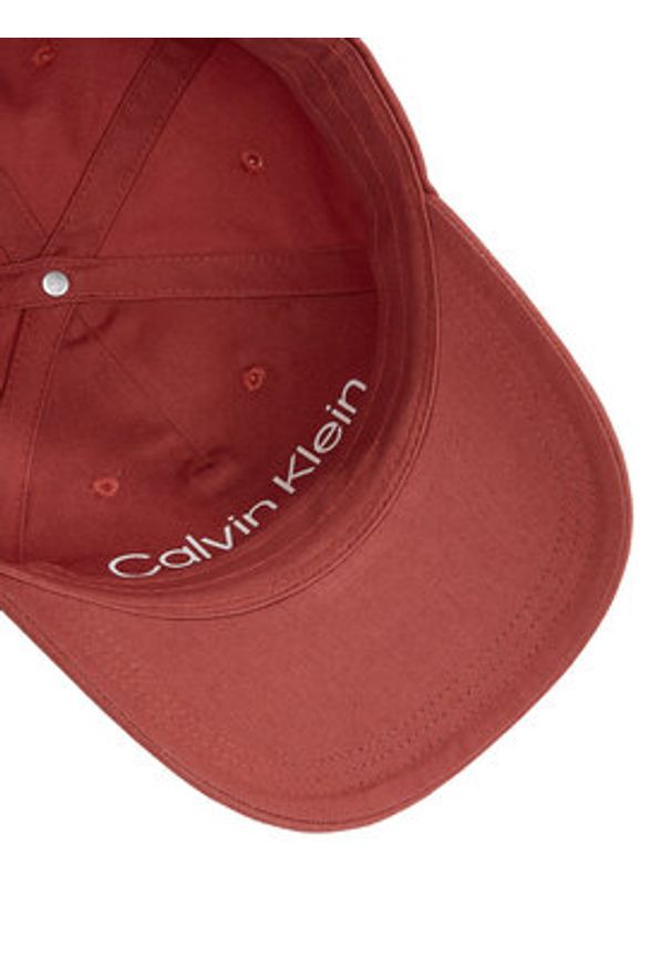Calvin Klein Czapka z daszkiem K60K613102 Pomarańczowy. Kolor: pomarańczowy. Materiał: bawełna, materiał