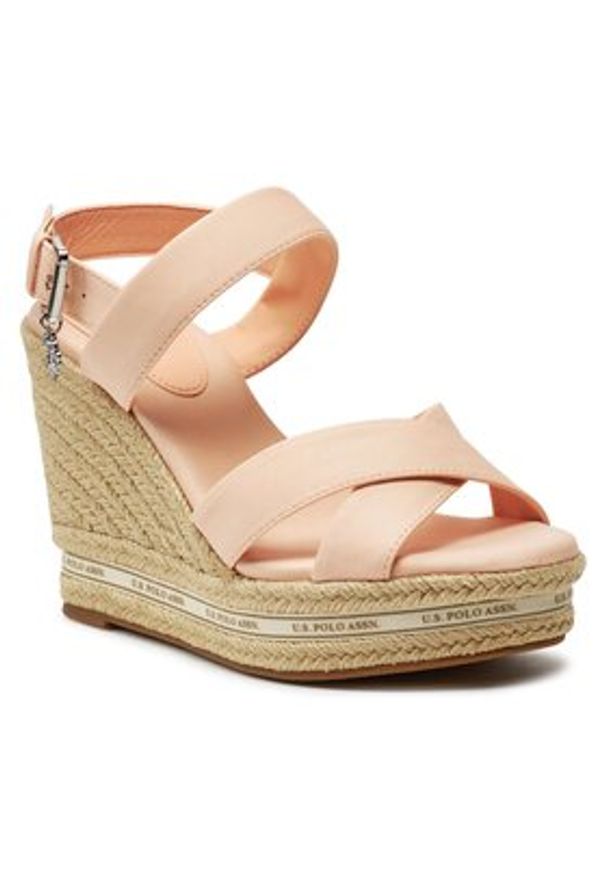 U.S. Polo Assn. Espadryle Aylin022 Różowy. Kolor: różowy. Materiał: materiał