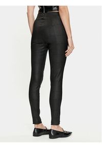 Cream Spodnie z imitacji skóry Tabea 10610409 Czarny Slim Fit. Kolor: czarny. Materiał: skóra #5