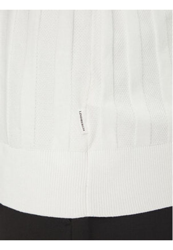 Lindbergh Sweter 30-804064 Biały Relaxed Fit. Kolor: biały. Materiał: syntetyk