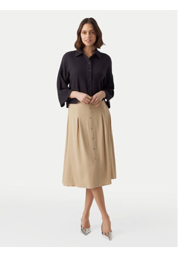 Vero Moda Koszula Natali 10279685 Czarny Standard Fit. Kolor: czarny. Materiał: bawełna