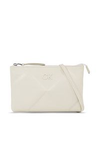 Calvin Klein Torebka Re-Lock Quilt Crossbody K60K611042 Biały. Kolor: biały