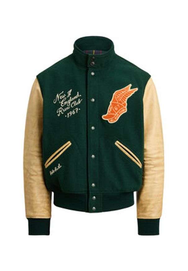 Polo Ralph Lauren Kurtka bomber 710977858001 Zielony Regular Fit. Typ kołnierza: polo. Kolor: zielony. Materiał: syntetyk