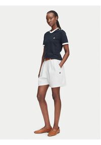 Beverly Hills Polo Club Szorty materiałowe P-SS26W-B576580 Biały Regular Fit. Kolor: biały. Materiał: bawełna #4