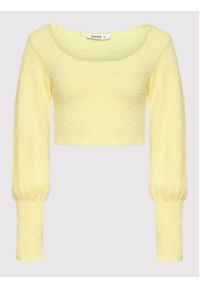 DeeZee Sweter Missisipi AL008 Żółty Regular Fit. Kolor: żółty. Materiał: syntetyk