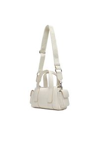 Calvin Klein Torebka Webbing Strap Pocket Bag LV04F3291G Biały. Kolor: biały. Materiał: skórzane #5