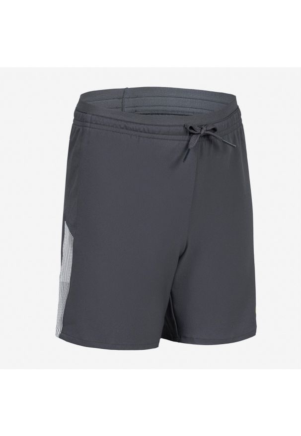 KIPSTA - Spodenki piłkarskie dla dzieci Kipsta Viralto Dop. Kolor: żółty, szary, wielokolorowy. Materiał: poliester, materiał. Sezon: lato. Styl: sportowy