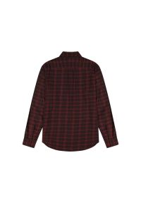 Wrangler - MĘSKA KOSZULA WRANGLER 1 PKT FLANNEL SHIRT BLACK WINE 112371522 #8