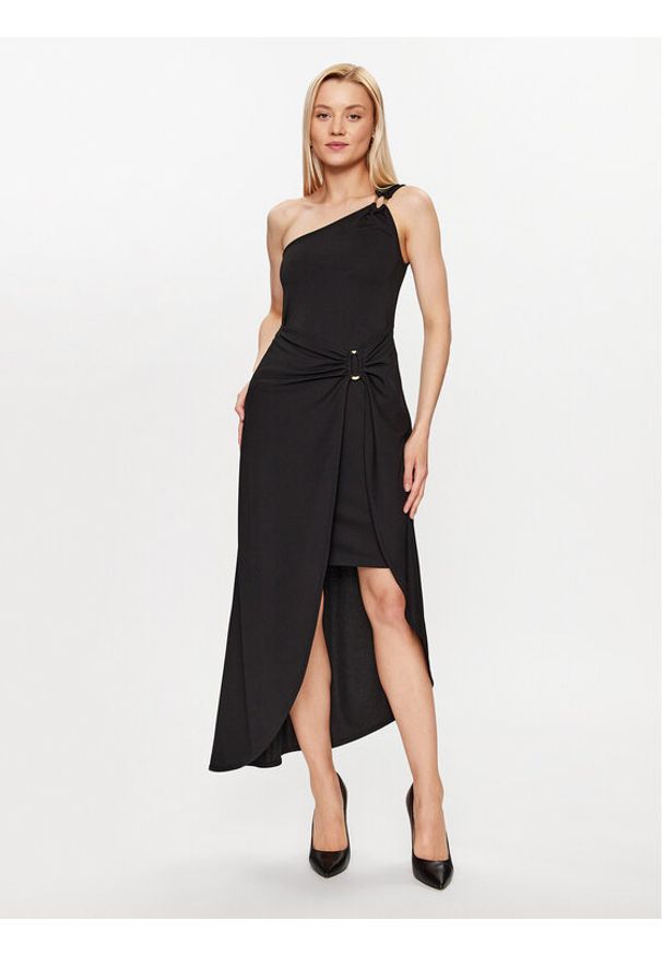 DKNY Sukienka koktajlowa P3ED8SKM Czarny Slim Fit. Kolor: czarny. Materiał: syntetyk. Styl: wizytowy