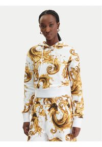 Versace Jeans Couture Bluza 80HAI313 FS196 Biały Regular Fit. Typ kołnierza: kołnierzyk włoski. Kolor: biały. Materiał: bawełna #1