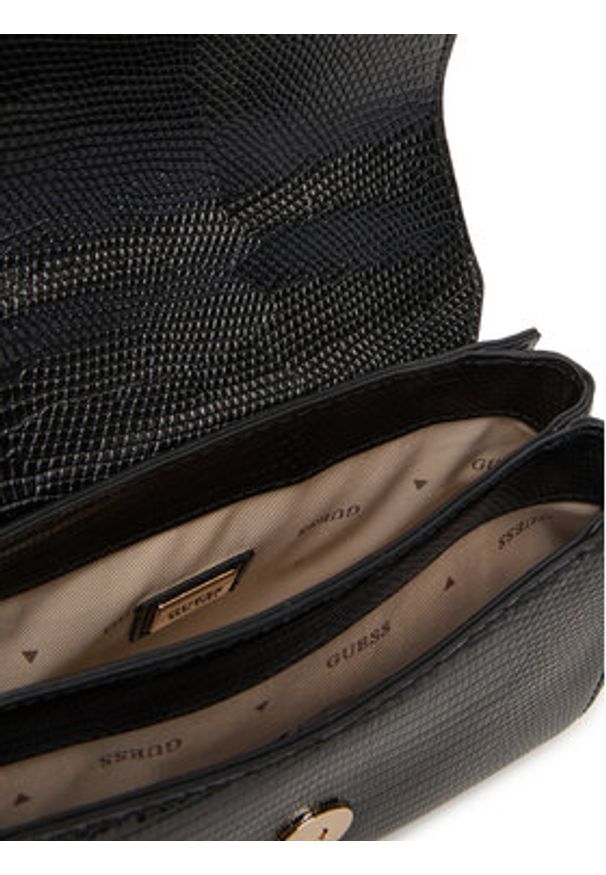 Guess Torebka Melinda Mini HWKL99 33780 Czarny. Kolor: czarny. Materiał: skórzane