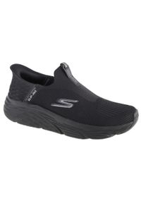 skechers - Buty do chodzenia męskie Skechers Max Cushioning Advantageous. Zapięcie: sznurówki. Kolor: czarny. Materiał: materiał, tkanina. Szerokość cholewki: normalna. Sport: turystyka piesza