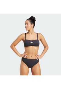 Adidas - Koszulka typu bandeau Iconisea Padded. Kolor: biały, wielokolorowy, czarny. Materiał: materiał