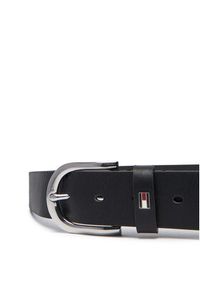 TOMMY HILFIGER - Tommy Hilfiger Pasek Damski New Danny Belt WW0WW11590 Czarny. Kolor: czarny. Materiał: skóra #4