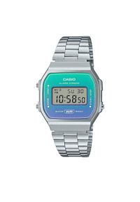 Zegarek Casio. Kolor: srebrny. Styl: vintage