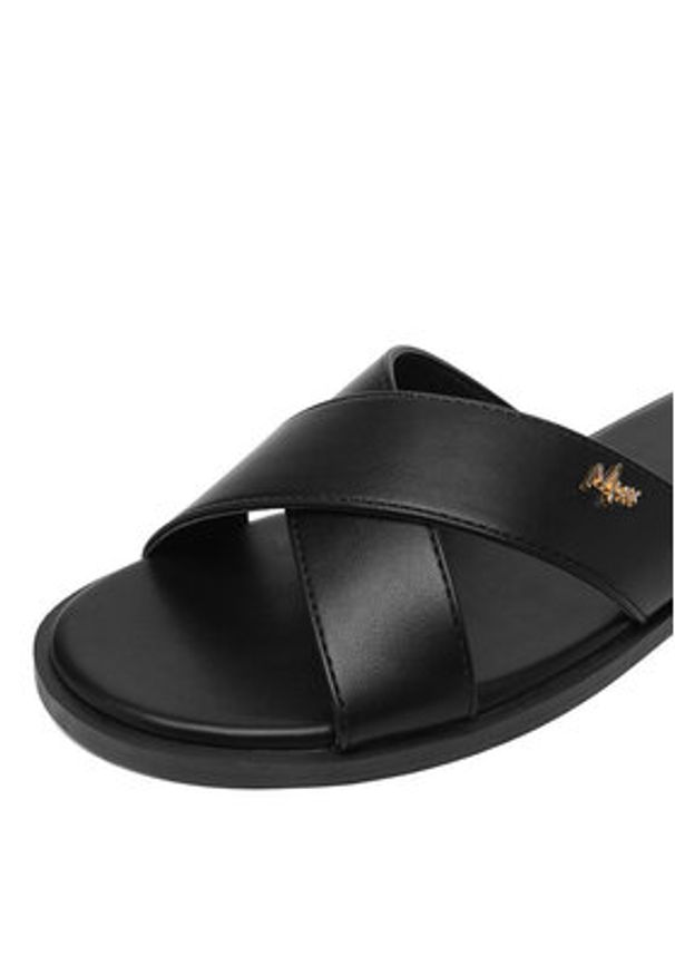 MEXX Klapki CEO-HY6699-1 Czarny. Kolor: czarny. Materiał: skóra