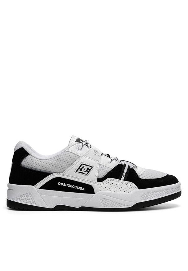 DC Shoes Sneakersy CONSTRUCT ADYS100822-BKW Biały. Kolor: biały. Materiał: zamsz, skóra