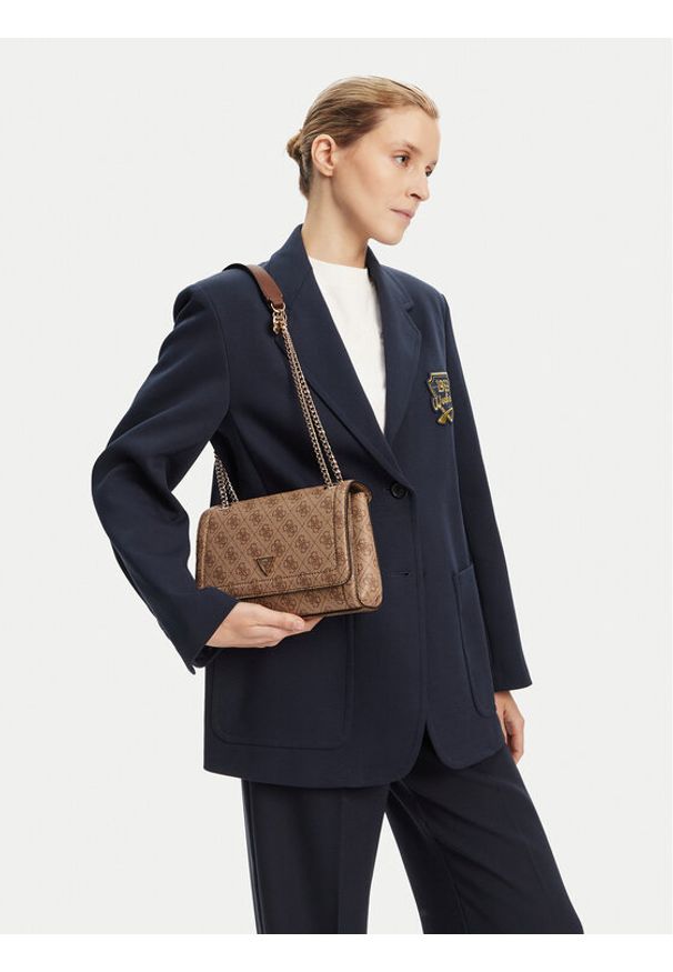 Guess Torebka Noelle II HWBG96 72210 Brązowy. Kolor: brązowy. Materiał: skórzane