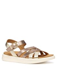 Geox Sandały D Xand 2S D35PAB 000CF C5M2L Złoty. Kolor: złoty. Materiał: skóra #4