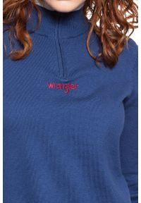 Wrangler - WRANGLER ZIP KNIT BLUE DEPTHS W8N3QIXJY. Kolor: niebieski #4