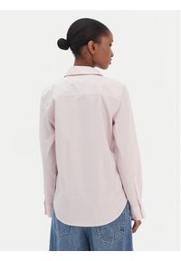 TOMMY HILFIGER - Tommy Hilfiger Koszula Ess WW0WW47169 Różowy Regular Fit. Kolor: różowy. Materiał: bawełna #5