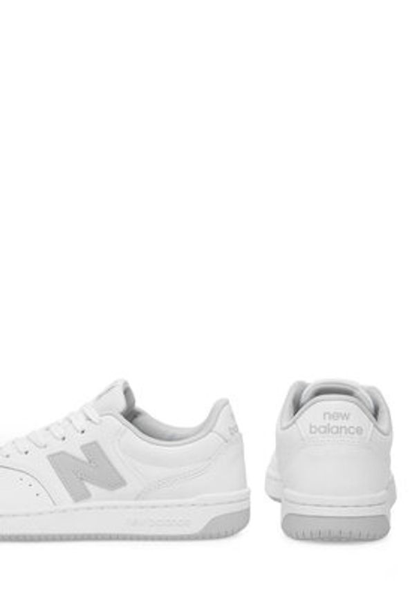 New Balance Sneakersy BB80GRY Biały. Kolor: biały. Materiał: skóra