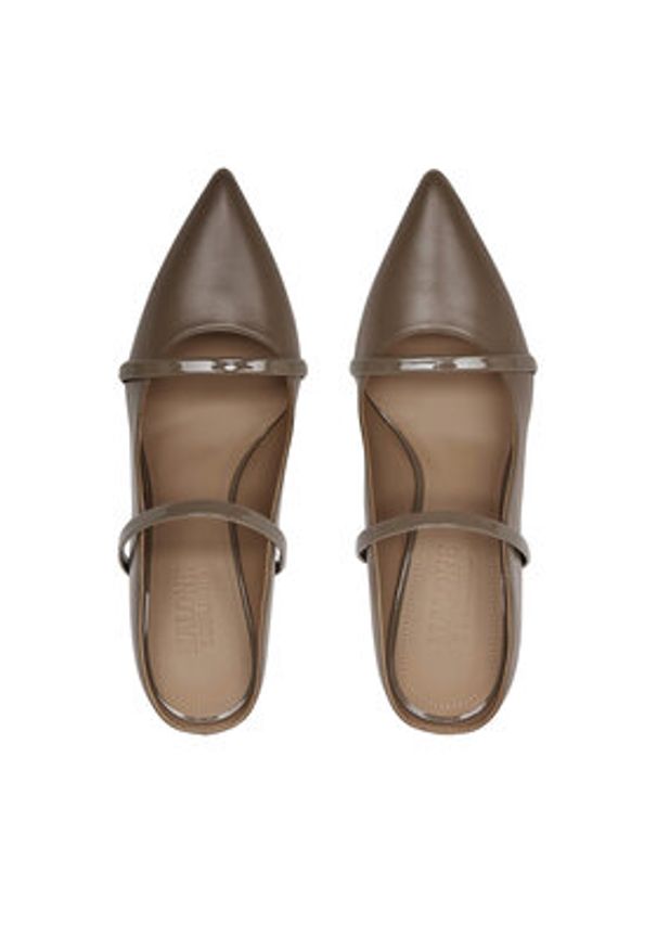 MALONE SOULIERS Klapki Maureen 85-267 Brązowy. Kolor: brązowy. Materiał: skóra