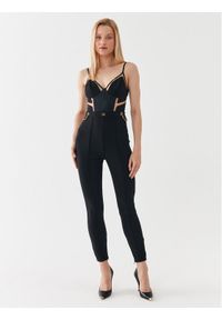 Elisabetta Franchi Kombinezon TU-010-36E2 Czarny Slim Fit. Kolor: czarny. Materiał: syntetyk #1