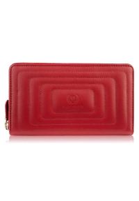 Portfel skórzany PAOLO PERUZZI AV-05-RD czerwony. Kolor: czerwony. Materiał: skóra. Wzór: gładki #1