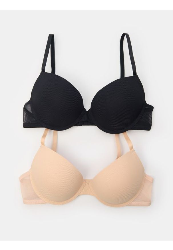 Sinsay - Biustonosze push-up 2 pack - wielobarwny. Rodzaj stanika: push-up