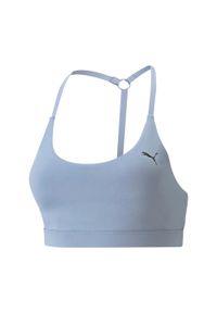 Puma - Stanik fitness cardio damski PUMA Studio Ultrabare Strappy. Kolor: niebieski. Sport: fitness