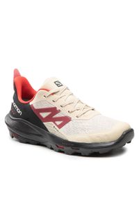 salomon - Trekkingi Salomon OUTpusle GTX GORE-TEX 415881 Bleached Sand/Black/Poppy Red. Materiał: materiał. Technologia: Gore-Tex. Sport: turystyka piesza #1