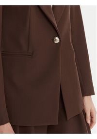 Maryley Marynarka 25IB187/M06/43CO Brązowy Regular Fit. Kolor: brązowy. Materiał: syntetyk #3