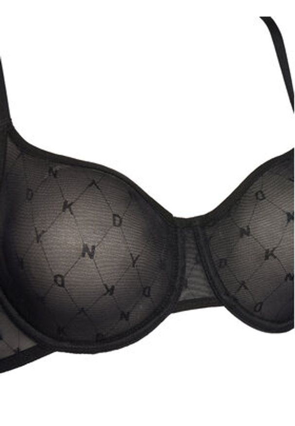 DKNY Biustonosz z fiszbiną DK4039 Czarny. Kolor: czarny. Materiał: syntetyk
