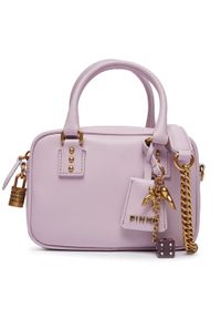 Pinko Torebka Bowling Bag Mini . PE 24 PLTT 102791 A0F1 Fioletowy. Kolor: fioletowy. Materiał: skórzane