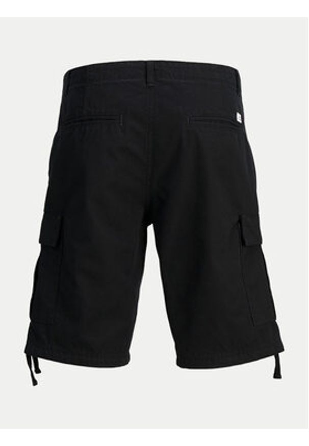 Jack & Jones Szorty materiałowe Barkley 12248685 Czarny Regular Fit. Kolor: czarny. Materiał: bawełna