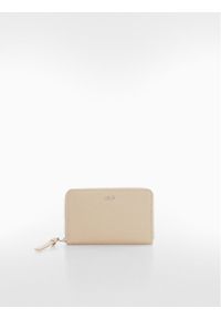 mango - Duży Portfel Damski Mango. Kolor: beżowy #1