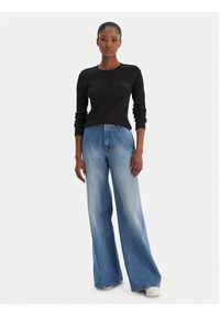 Calvin Klein Jeans Bluzka LV047E201G Czarny Regular Fit. Kolor: czarny. Materiał: bawełna #4