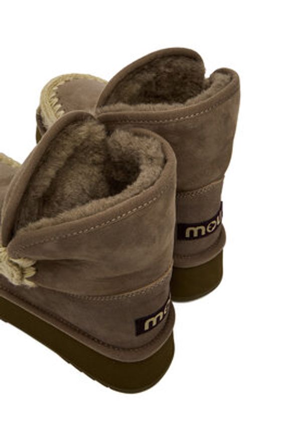 Mou Śniegowce MU.FW681010A Szary. Kolor: szary. Materiał: zamsz, skóra