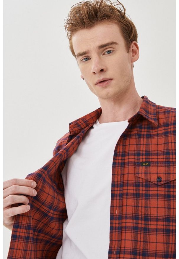 Lee - LEE REGULAR SHIRT RED OCHRE L69HCAOE 112140628