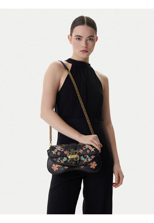 Just Cavalli Torebka 80RA4BA1 ZSE08 Czarny. Kolor: czarny. Materiał: skórzane