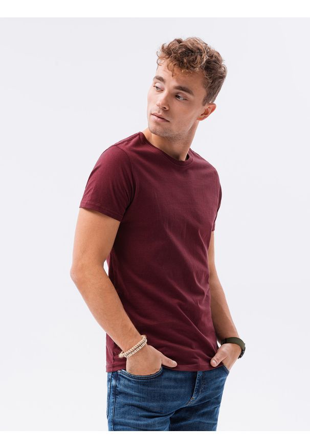 Czerwony t-shirt Ombre Clothing