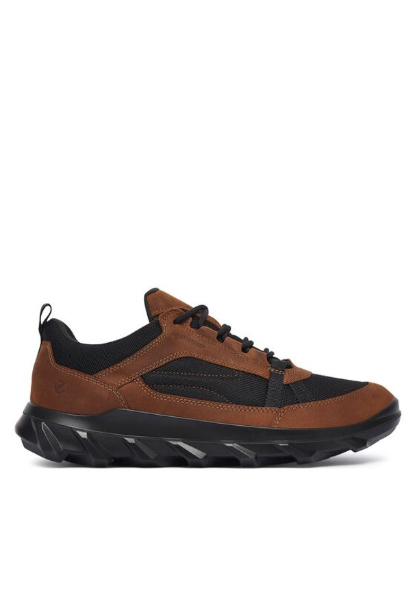 ecco - ECCO Sneakersy Mx 82032450371 Brązowy. Kolor: brązowy. Materiał: skóra, nubuk
