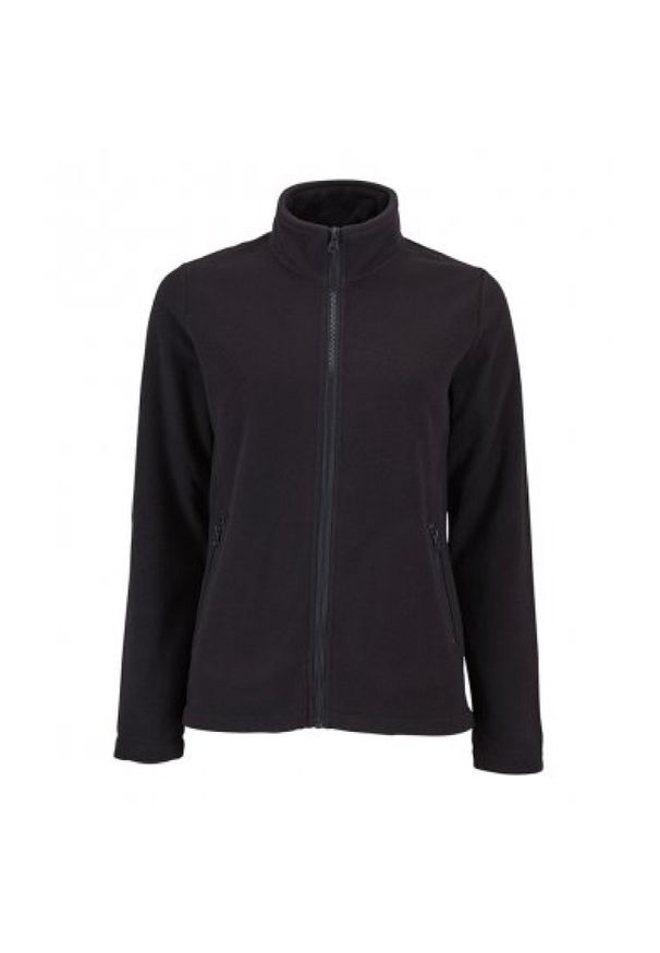 SOL'S - Damska Bluza Polarowa Norman. Kolor: czarny. Materiał: polar. Sezon: zima