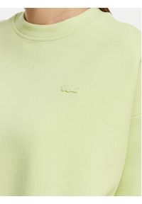 Lacoste Bluza SF0046 Zielony jasny Oversize. Kolor: zielony. Materiał: bawełna #3
