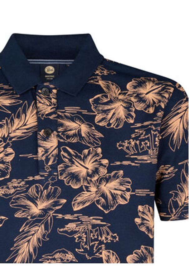 Petrol Industries Polo M-1050-POL911 Granatowy Regular Fit. Typ kołnierza: polo. Kolor: niebieski. Materiał: bawełna