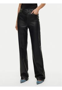Vero Moda Spodnie z imitacji skóry Tessa 10310878 Czarny Wide Leg. Kolor: czarny. Materiał: skóra #1