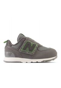 Buty New Balance Jr NW574DG szare. Zapięcie: rzepy. Kolor: szary. Materiał: materiał, syntetyk. Szerokość cholewki: normalna. Model: New Balance 574 #5