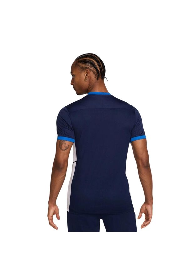 Nike - Męska Koszulka Polo Z Krótkim Rękawem DriFit Academy 25. Typ kołnierza: polo. Kolor: niebieski. Długość rękawa: krótki rękaw. Długość: krótkie