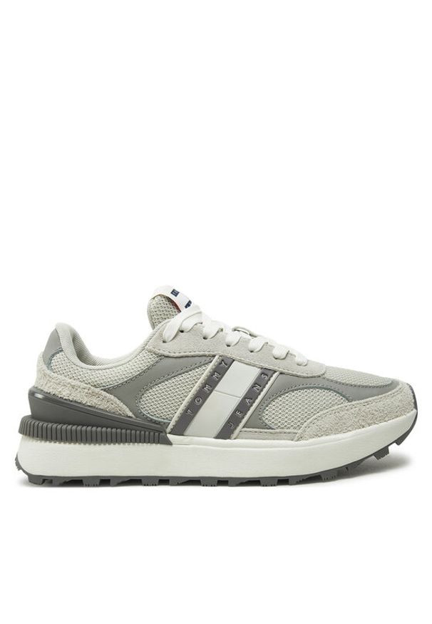 Tommy Jeans Sneakersy Tjw Tech Runner EN0EN02705 Szary. Kolor: szary. Materiał: zamsz, skóra